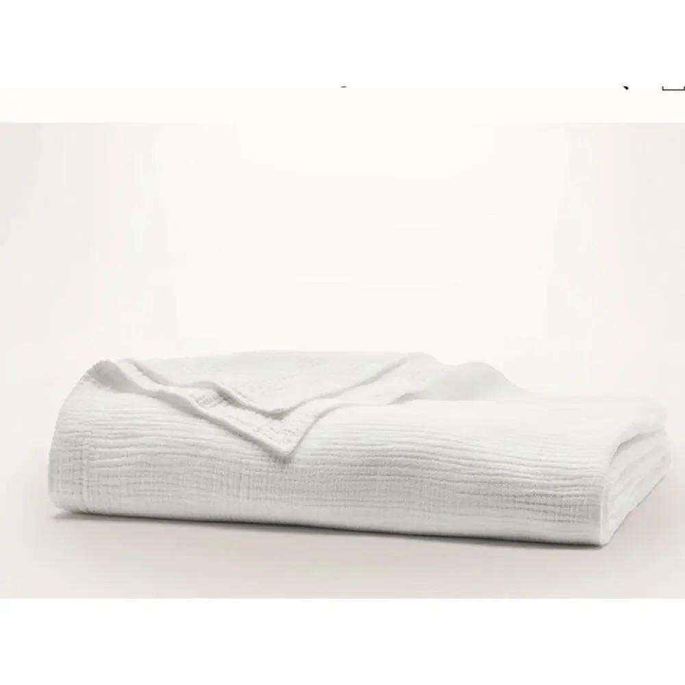 Boll & Branch Dream Bed Blanket Organic Cotton white king/cal king NEW $369